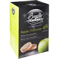 Bradley Apfel Bisquetten, 48 Stück, Räucherholz