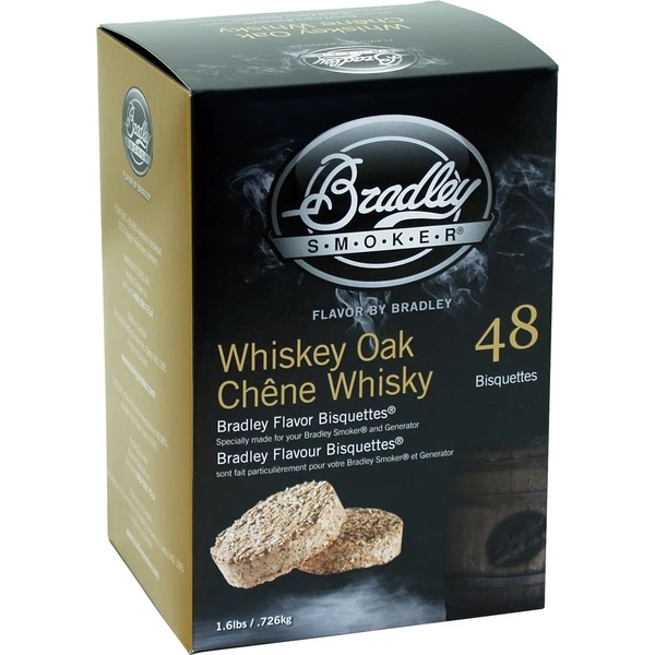 Bradley Whiskey Eiche Bisquetten, 48 Stück, Räucherholz 3 Bradley Whiskey Eiche Bisquetten, 48 Stück, Räucherholz