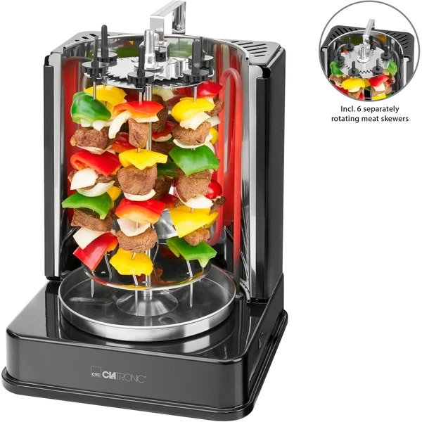 Clatronic Döner-Multigrill DVG 3686, Elektrogrill 9 Clatronic Döner-Multigrill DVG 3686, Elektrogrill – Bild 7