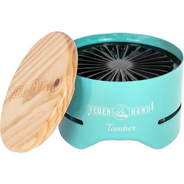 Feuerhand Tisch-Holzkohlegrill Tamber, Light Green 3 Feuerhand Tisch-Holzkohlegrill Tamber, Light Green