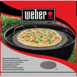 Weber Glasierter Pizzastein 18412, Ø Ca. 36cm -Geschäft Für Küchen- Und Grillzubehör Weber Glasierter Pizzastein 18412 ca 36cm@@1808781 3